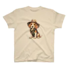 sakusakudの旅する犬 Regular Fit T-Shirt