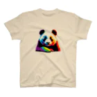orbit orderの虹色熊猫 スタンダードTシャツ
