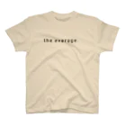 the average のかくかくロゴ（黒） スタンダードTシャツ