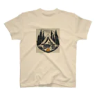 shime_savaのキャンプとバイク Regular Fit T-Shirt