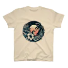 Green__teaのペンギンとハイビスカス Regular Fit T-Shirt