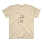 __courage46のくろねこもんちゃん(スケッチ) Regular Fit T-Shirt