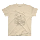 nijiiro records*の夜に走る2500系 スタンダードTシャツ