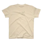 B6_6bitのLiquid Cat(黒) Regular Fit T-Shirt