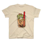 はちねも suzuri店のタピオカミルクティー カエル味 Regular Fit T-Shirt