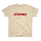 Hitrichika ヒトリシズカのHitrichika original Tshirts coral×navy Regular Fit T-Shirt