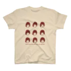 しあわせの黄色いクマのWhen the corners of the mouth go up, an expression changes スタンダードTシャツ