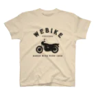 tetsyameowのWEBikeマブダチモデルフロントプリント（黒） Regular Fit T-Shirt