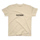 にじマンのFATHER(黒文字) Regular Fit T-Shirt