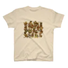 D.アラキの異世界部屋【SUZURI店】のざわつく動物たち（セピア） Regular Fit T-Shirt