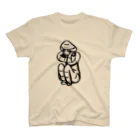 工房ＨＡＮＺＯＵの前面(片面)プリント　しゃがむ土偶くん　＃土偶シリーズ Regular Fit T-Shirt