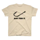 gemgemshopのJUST FISH IT (ナイキ パロディー) Regular Fit T-Shirt