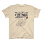 レトロサイクルのI LOVE VINTAGE BICYCLE-ROADBIKE Regular Fit T-Shirt