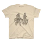 オガサワラミチの遮光器土偶2人 Regular Fit T-Shirt