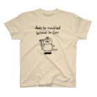 ムラカミアヤコのCAT IS GOD(ネコを信じよ） スタンダードTシャツ