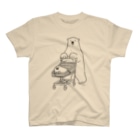 恋するシロクマ公式のTシャツ（ショッピン グ/ 黒ライン） Regular Fit T-Shirt