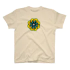 ミルエルのベタの花グリーンマスタード スタンダードTシャツ