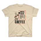 Design For EverydayのビーンズマンのCOFFEE SHOP スタンダードTシャツ
