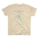 林山キネマのジャンボセキセイプロポーション/ミルクグラデ スタンダードTシャツ