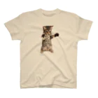 NEKOTORU（ねことる）の魔除け（弱）キジトラ子猫 スタンダードTシャツ