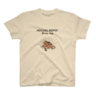 屋台 urukaのMECCHA NEMUI きりん スタンダードTシャツ