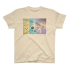 suzuejyaのシャーしてる猫猫猫 スタンダードTシャツ