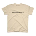 perrault musique™のcenter "ASH" logo スタンダードTシャツ