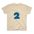 ふしめTシャツの2歳のふしめ (Blue) スタンダードTシャツ