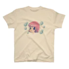 谷田部㌀⑨のシャボン玉と女の子 Regular Fit T-Shirt