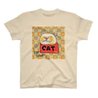 316(MIHIRO)のねこのリラックス レトロ スタンダードTシャツ