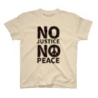 FickleのNO JUSTICE NO PEACE スタンダードTシャツ