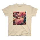 あっしゅの八重桜(レトロ) スタンダードTシャツ