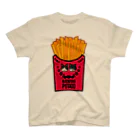 保護猫支援ショップ・パール女将のお宿のバットニャンポテト🍟 Regular Fit T-Shirt