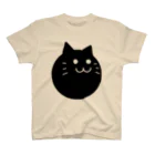 SaaKoaraのまるっと黒にゃんこ スタンダードTシャツ