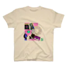 momo_emiのmomo_emi MOMOの背中にはハートが、レコード・カセットテープ♪ Regular Fit T-Shirt