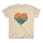 frmeowのCattower High [Orange to Blue] Regular Fit T-Shirt