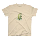 Poooompadoooourの宇田山茶舗(うたやまちゃほ) お茶飲みカエル Regular Fit T-Shirt