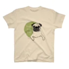 Ayumi HIdakaのPUGPUGPUG フォーン✖️グリーン Regular Fit T-Shirt