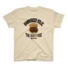 メシテロタイプ（飯テロTシャツブランド）のアボカドバーガー（ビンテージ風） スタンダードTシャツ