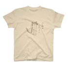 ねこのごまおはぎのぼんやりねこ スタンダードTシャツ