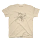 poniponiの馬とヤギ、南国フルーツを収穫(線画Ｖｅｒ) Regular Fit T-Shirt