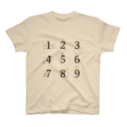 studio29Qのsandyの数字達 スタンダードTシャツ