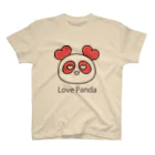 QootiiのLove Panda スタンダードTシャツ
