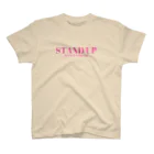 STAND UP APPAREL ☺︎のSTUDIO LOGO Regular Fit T-Shirt