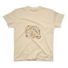 one minute shopのカラフルなカバ スタンダードTシャツ