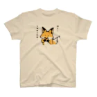  Millefy's shopのかぶりつく、キツネ スタンダードTシャツ