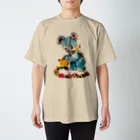 nicherϋのUSAレトロアニマル✻くまBL Regular Fit T-Shirt