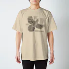 雁花工房（寄付アイテム販売中です）のWild plants of HOTOKENUMA-wetlands（黒） スタンダードTシャツ