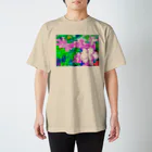 motomo.のピンクの紫陽花. スタンダードTシャツ