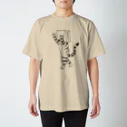 neconos Goodsのふくろねこ（ねこかもいぬかも） Regular Fit T-Shirt